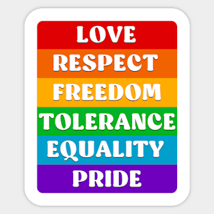 pride colors Sticker